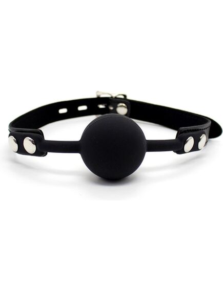 Кляп-шар черного цвета 