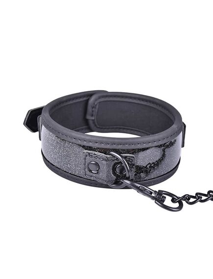 Глянцевы ошейник с поводком , изображение 2