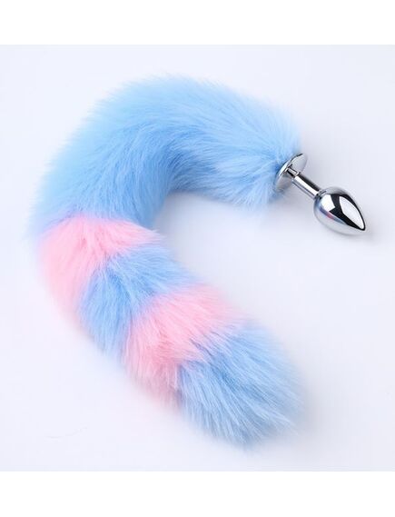 Набор розово-голубой (ушки, хвост, зажимы на соски и чокер) , изображение 3