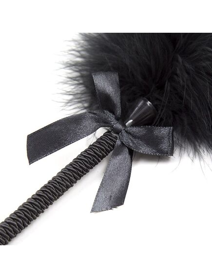 Щекоталка с бантиком черная , изображение 2