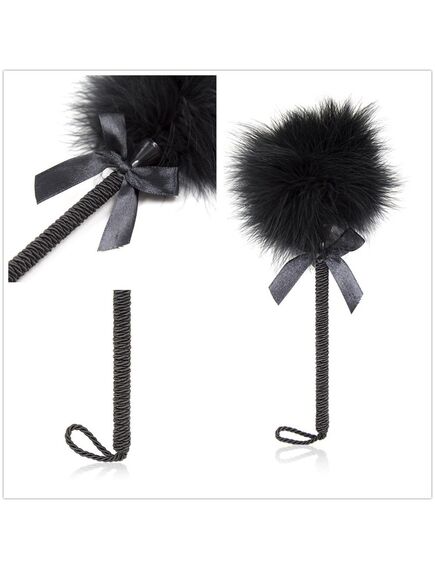 Щекоталка с бантиком черная , изображение 3