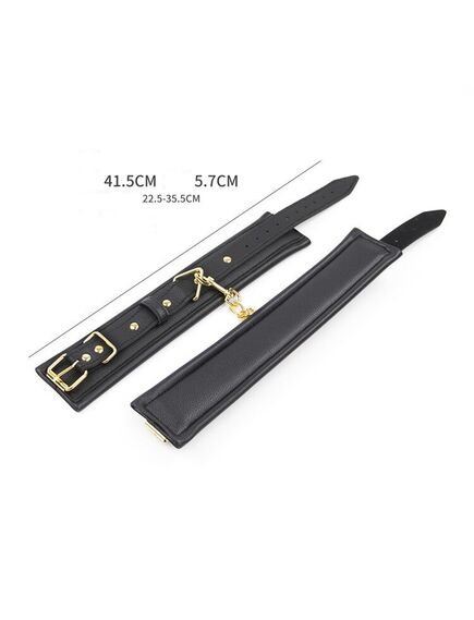 Мягкий БДСМ набор 4 предмета (ошейник, поводок, наручники, оковы) , изображение 3