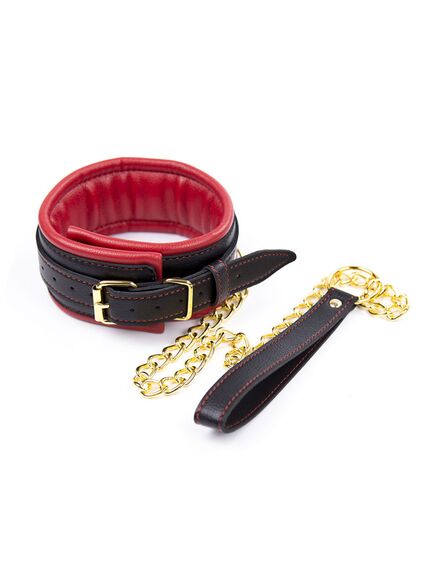 Мягкий БДСМ набор 4 предмета (ошейник, поводок, наручники, оковы) , изображение 2