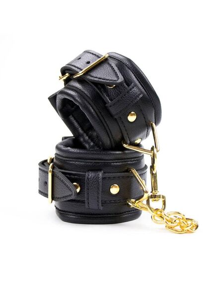 Мягкие наручники с позолоченной фурнитурой , изображение 2