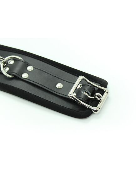 Наручники из искусственной кожи с мягкой тканевой покладкой , изображение 4