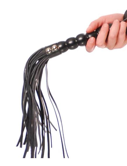 Pipedream Плетка Beaded Cat-o-Nine Tails 46 см (PD3703), черный , изображение 2