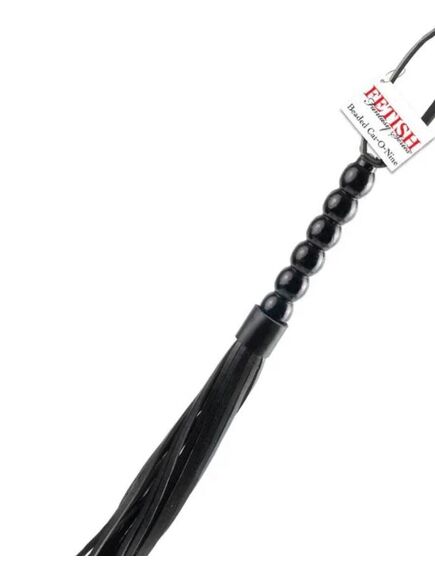 Pipedream Плетка Beaded Cat-o-Nine Tails 46 см (PD3703), черный , изображение 3