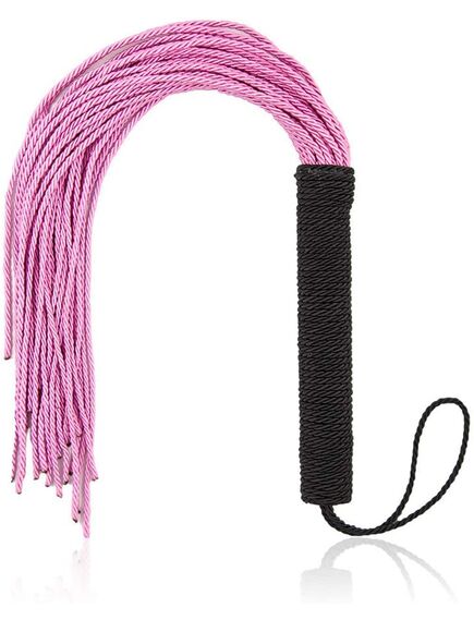 Флоггер из веревки, розовый 