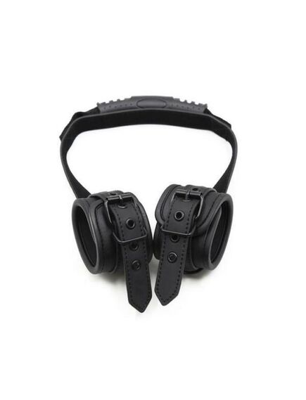 Наручники с рукоятью черные 