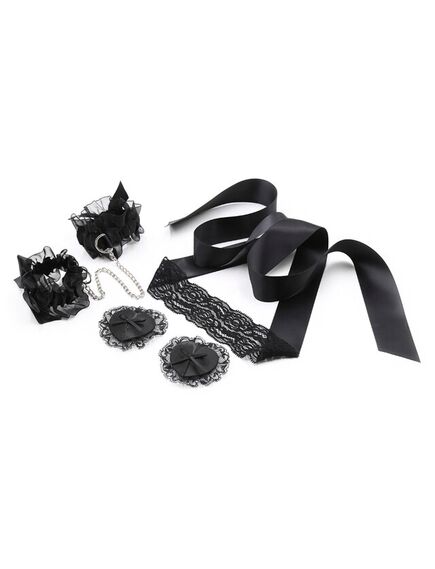 БДСМ набор черного цвет, 3 предмета , изображение 2