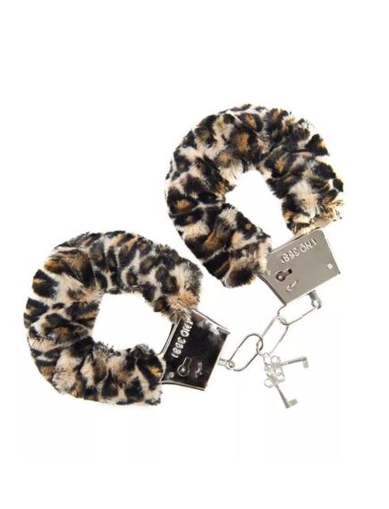 Металлические наручники леопард 