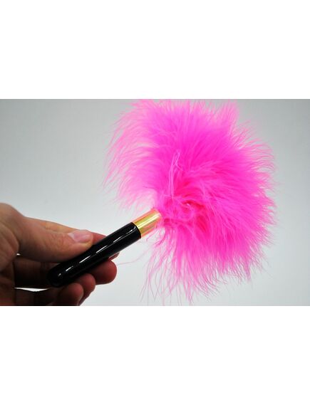 Розовая щекоталка с утяжеленной рукоятью , изображение 2