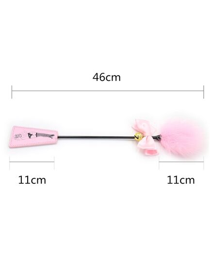 Розовый стек-щекоталка 45 см , изображение 2