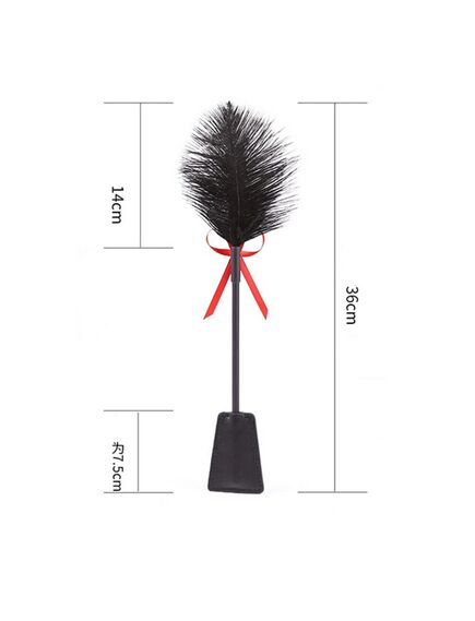 Черный стек-щекоталка 35 см , изображение 2