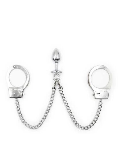 Наручники металлические и анальная пробка 