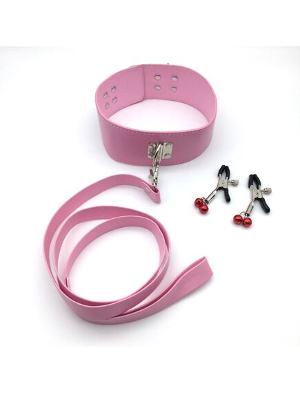 БДСМ набор 9 предметов, розовый , изображение 4