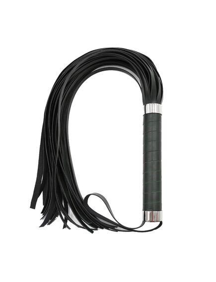 Флоггер черный эко-кожа 