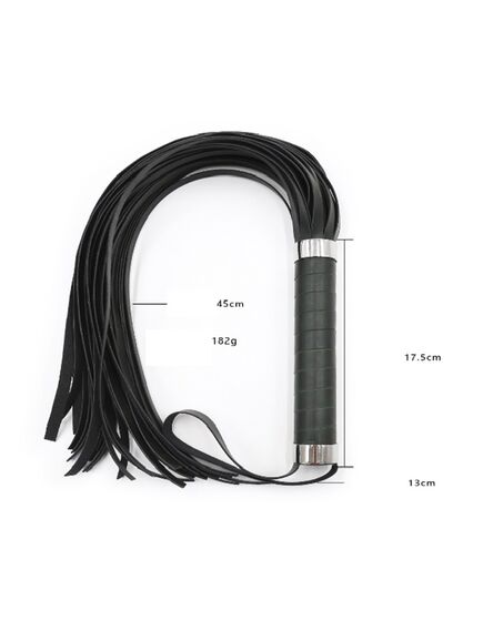 Флоггер черный эко-кожа , изображение 3