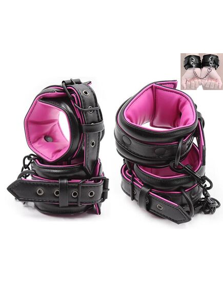 Наручники из искусственной глянцевой кожи , изображение 3