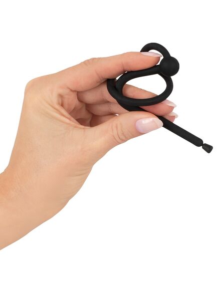 Силиконовый уретральный стимулятор "Glans Ring & Stopper" , изображение 2