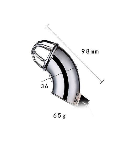 Мужской пояс верности с кольцом 4.5 см , изображение 5