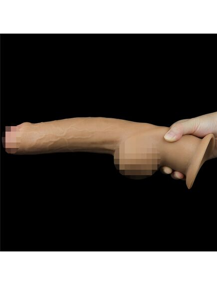 Фаллоимитатор на присоске Dual Layered Handle Cock "11" , изображение 7