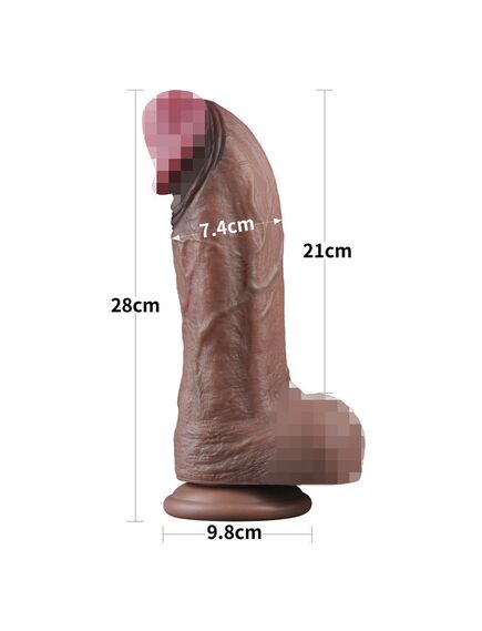 Фаллоимитатор гигант Nature Cock 11" XXL , изображение 2