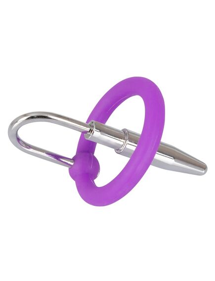 Уретральный стимулятор с силиконовым кольцом под головку , изображение 2