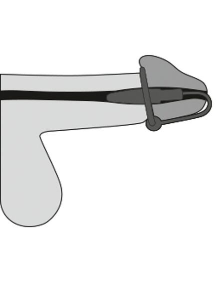 Уретральный стимулятор с силиконовым кольцом под головку , изображение 6