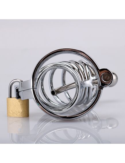 Мужской пояс верности с кольцом 4.5 см , изображение 3