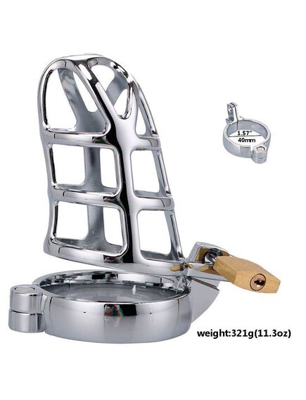 Мужской пояс верности с кольцом 4 см , изображение 4