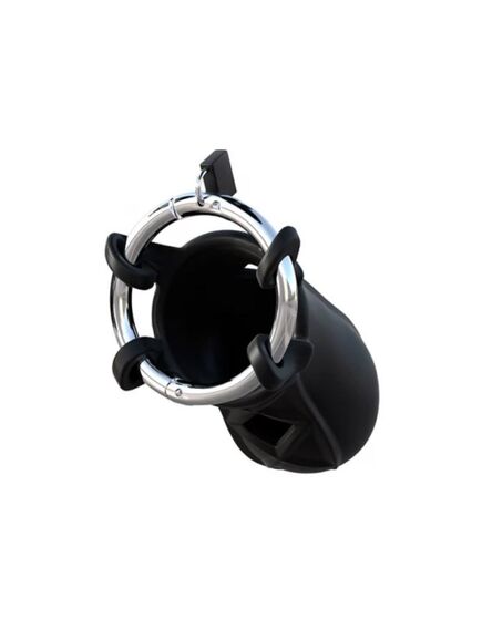 Extreme Silicone Cock Blocker Эрекционное кольцо с насадкой с закрытой головкой , изображение 4