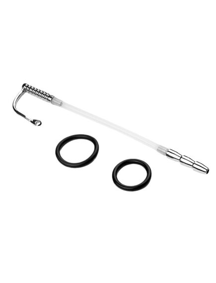 Силиконовый уретральный стимулятор с кольцом , изображение 3