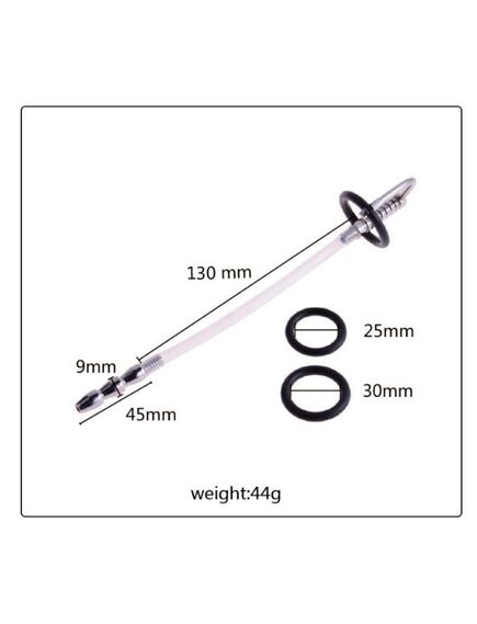 Силиконовый уретральный стимулятор с кольцом , изображение 4