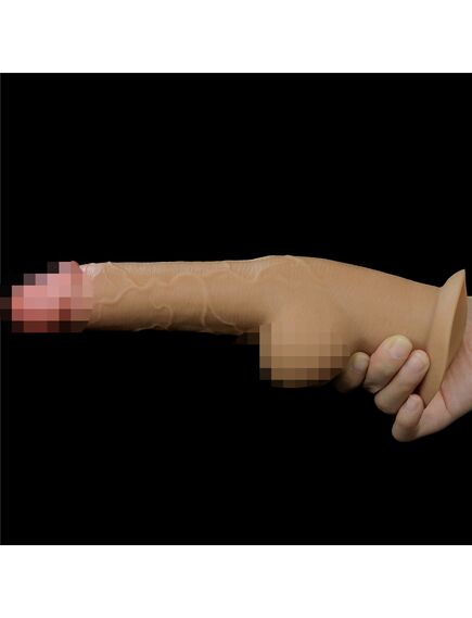 Фаллоимитатор на присоске Dual Layered Handle Cock "9.5" , изображение 4