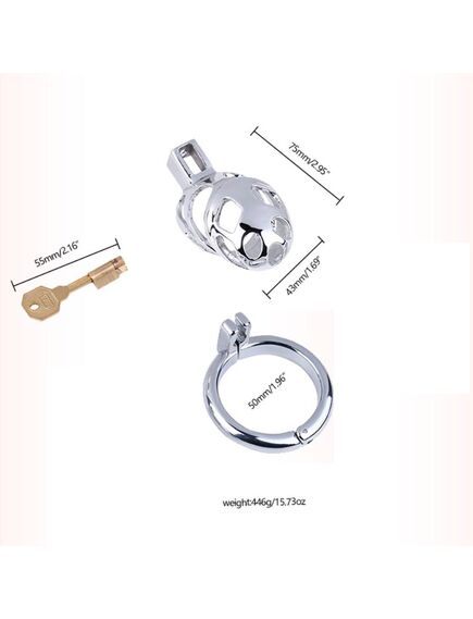 Мужской пояс верности с кольцом 5 см , изображение 5