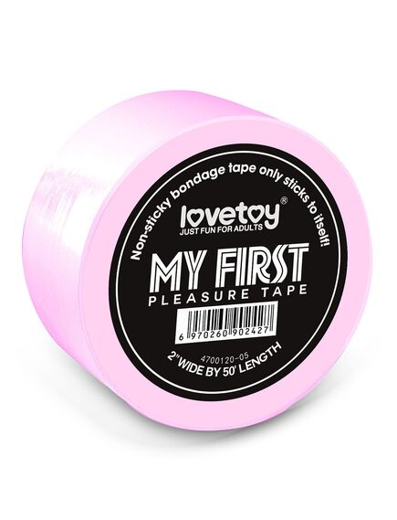 Бандажный скотч My First Non Sticky Bondage Tape нежно-розовый 15м 