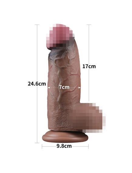 Фаллоимитатор гигант Nature Cock 9,5" XXL , изображение 3