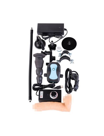 Секс-машина Diva Цезарь 4.0, с двумя насадками, металл, черная, 50 см , изображение 6