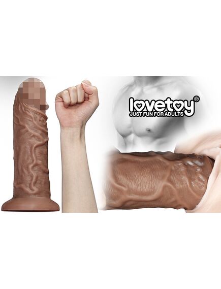 Фаллоимитатор для фистинга 10.5'' Realistic Chubby Dildo , изображение 5