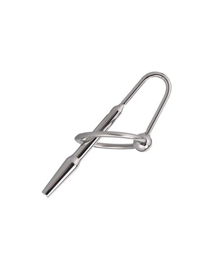 Уретральный стимулятор с кольцом под головку 