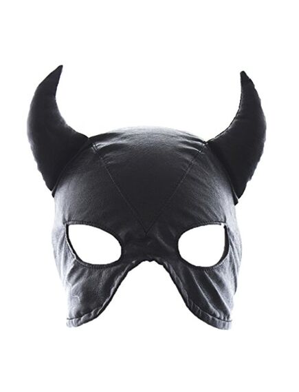 Шлем маска с рожками "Черт" , изображение 2