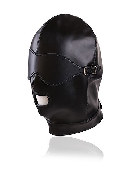 Шлем с отверстием для рта и глаз с забралом на шнуровке 