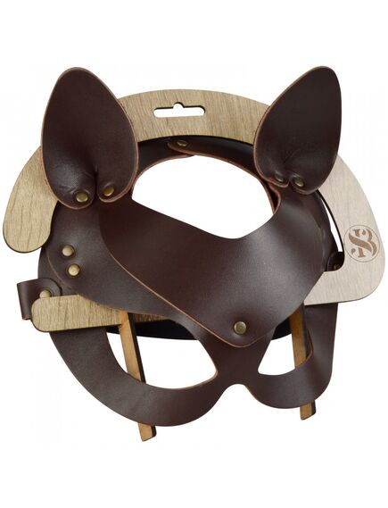 Маска Кошечка, коричневая , изображение 3