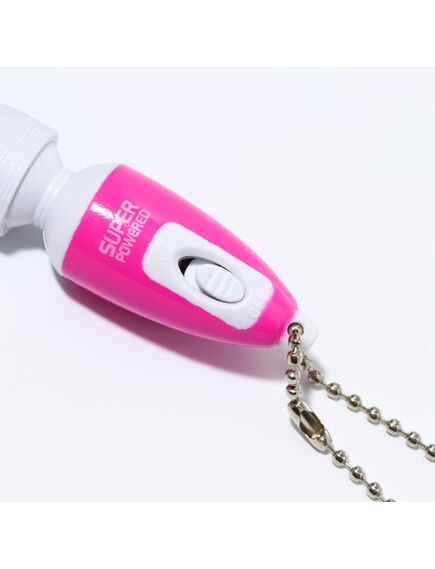 Вибратор - брелок, 5х2,5 см, розовый , изображение 2