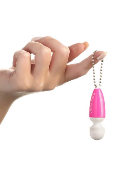 Вибратор - брелок, 5х2,5 см, розовый , изображение 3