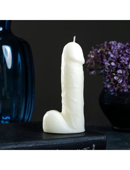 Фигурная свеча "Фаворит" молочная 12см , изображение 2
