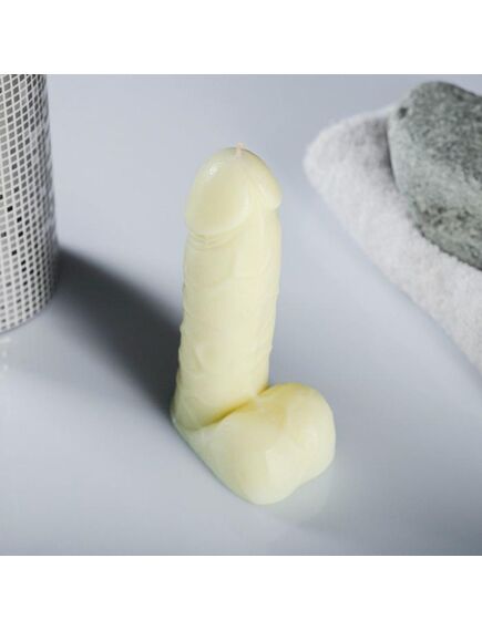 Фигурная свеча "Фаворит" молочная 12см , изображение 4