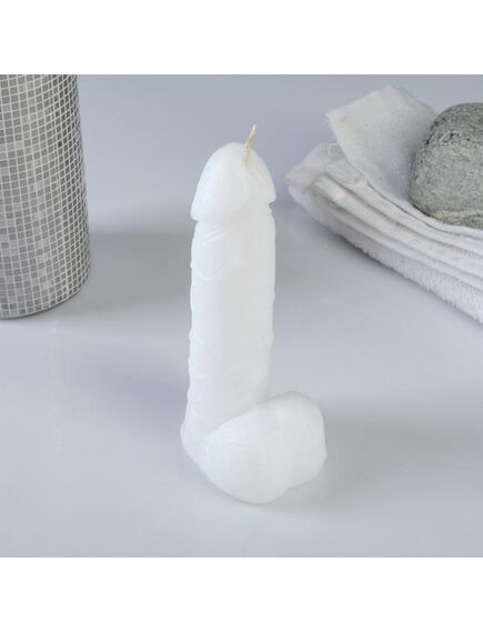 Фигурная свеча "Фаворит" молочная 12см , изображение 5