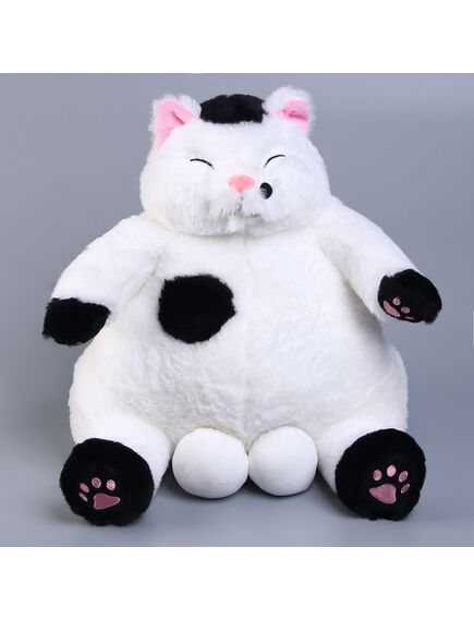 Мягкая игрушка «Кот», с чёрными лапками, 35 см, цвет белый , изображение 2